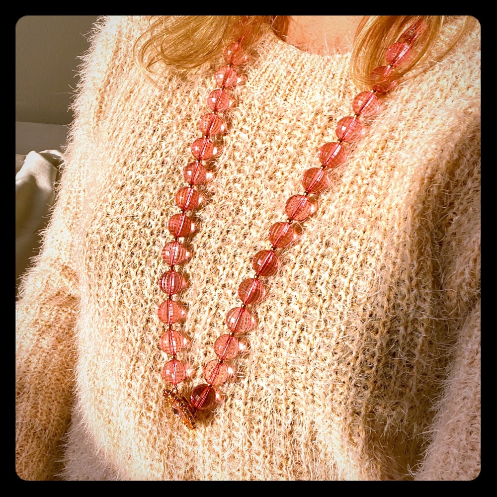 Exquisite Kate Spade Pink Sunfire Necklace